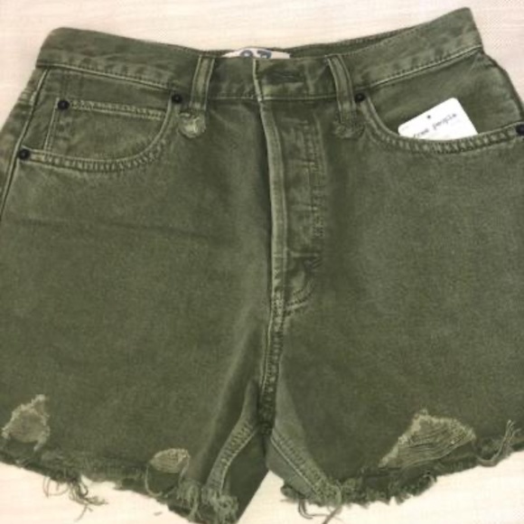Free People Pants - Free People Cut Off Frayed Hem Jean Short